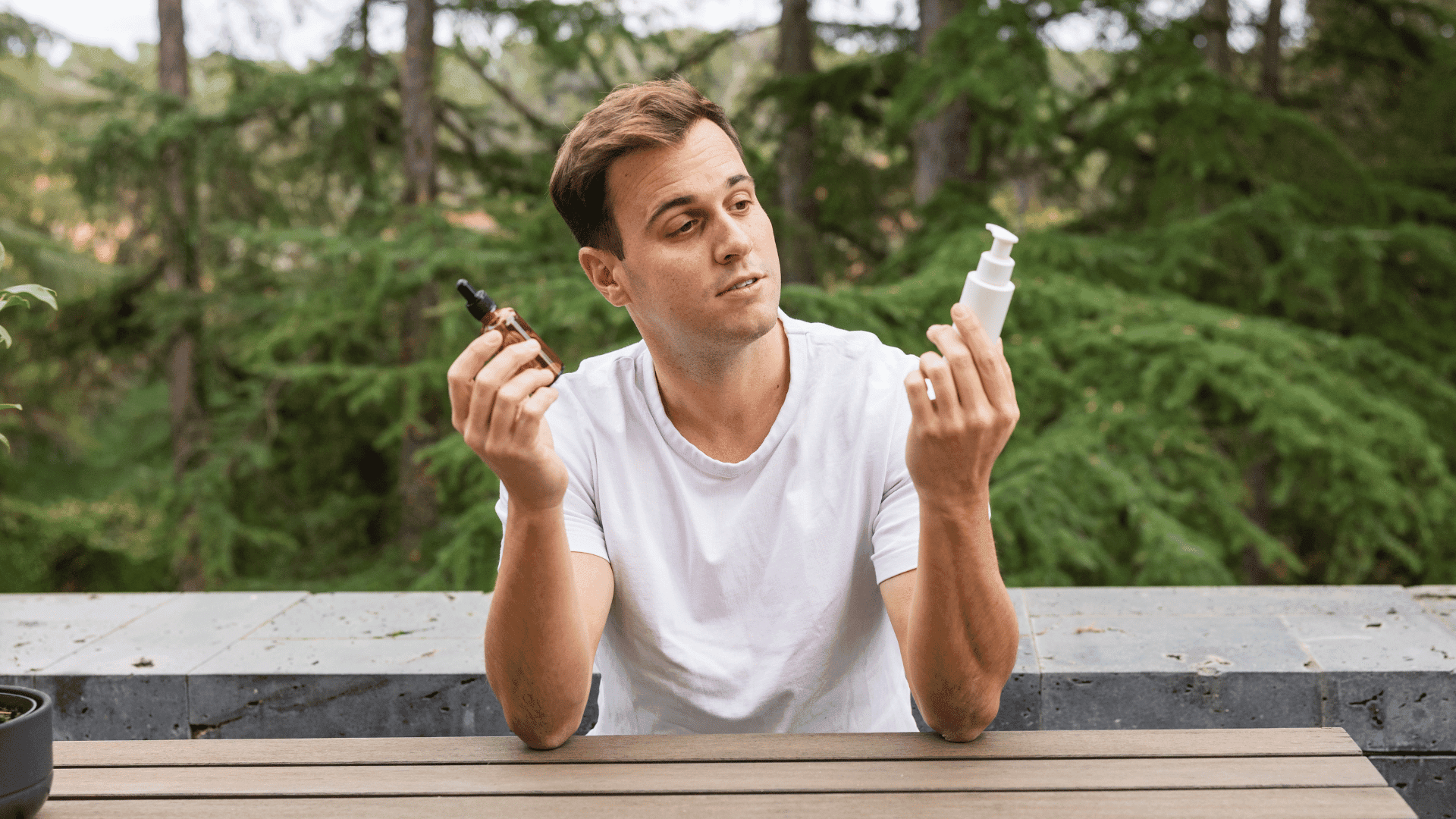 illustration of controversial cosmetic ingredients and safer formulation alternatives