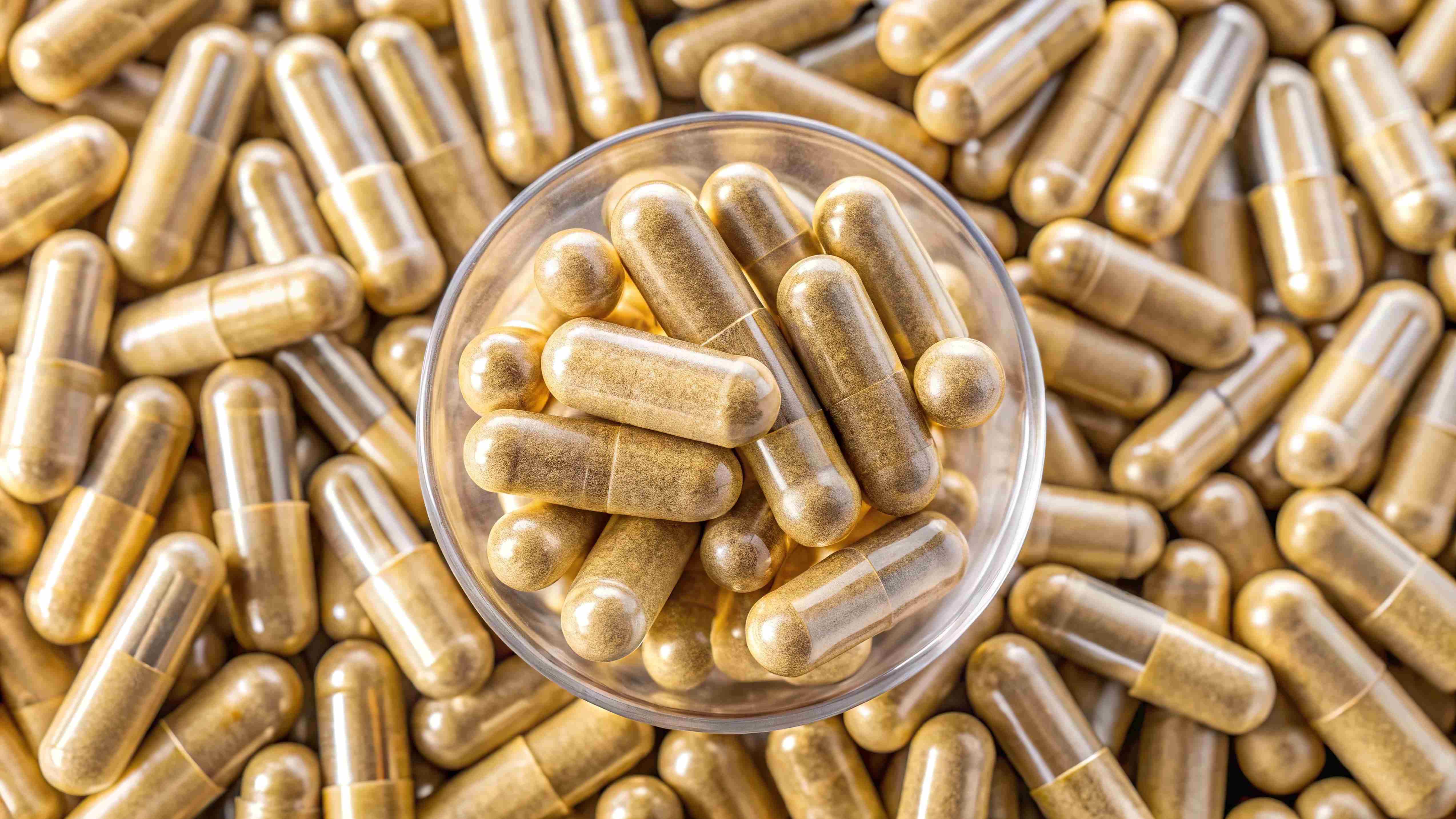 Levure probiotique Saccharomyces boulardii en gélules.