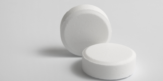 two pills of medication
