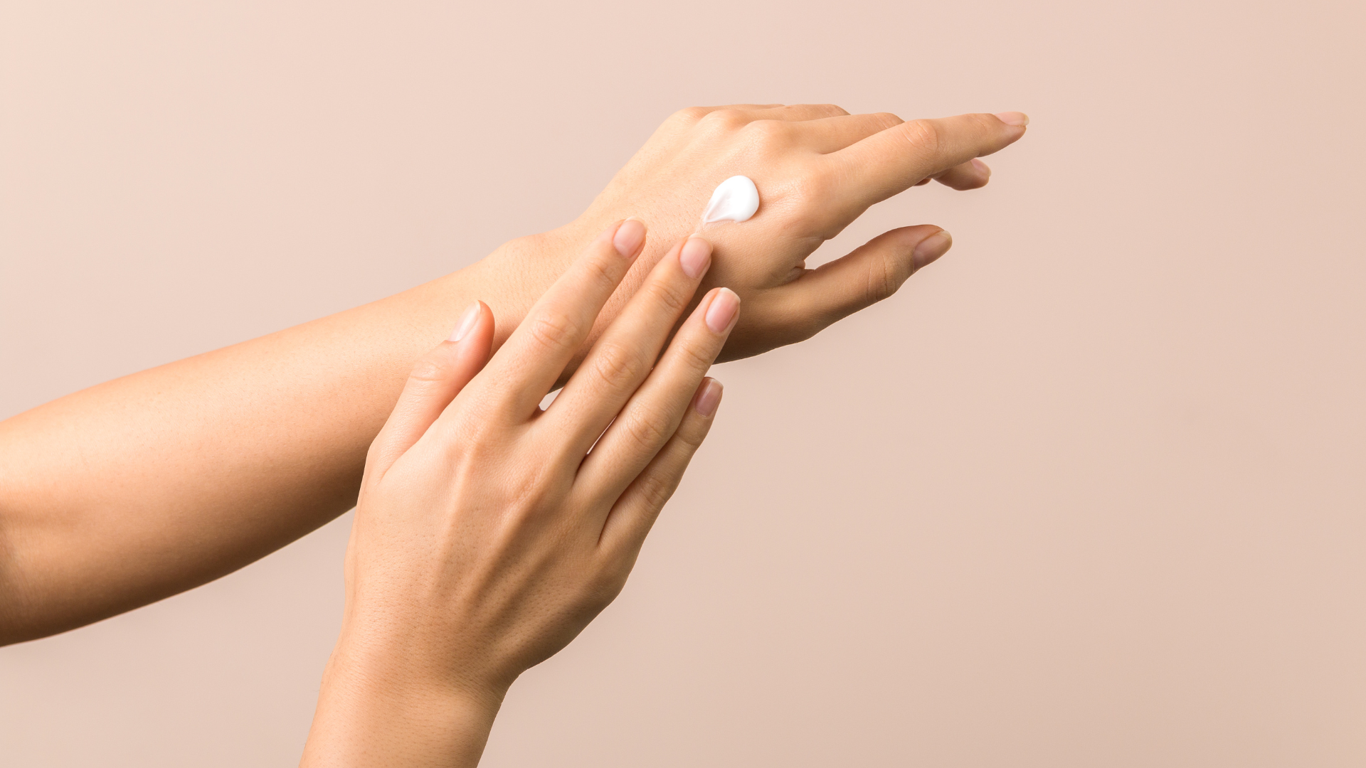 hand applying cream