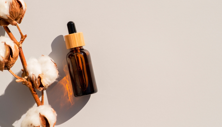 cosmetics serum bottle