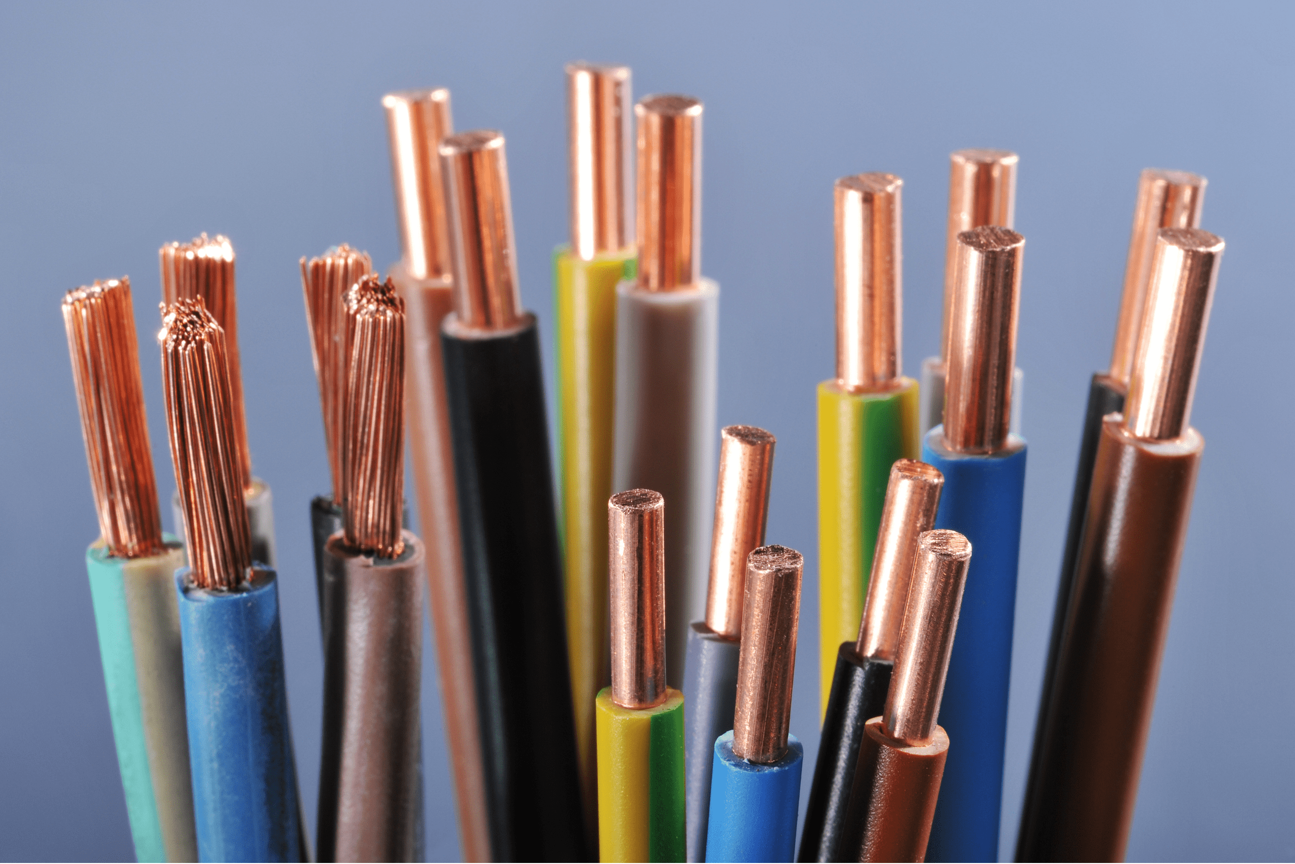 set of bare cable of all colors pvdf