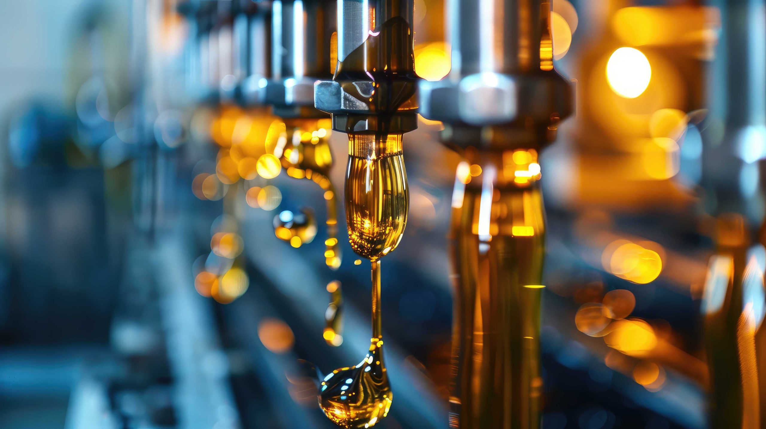 Automated Oil Filling Process in Factory