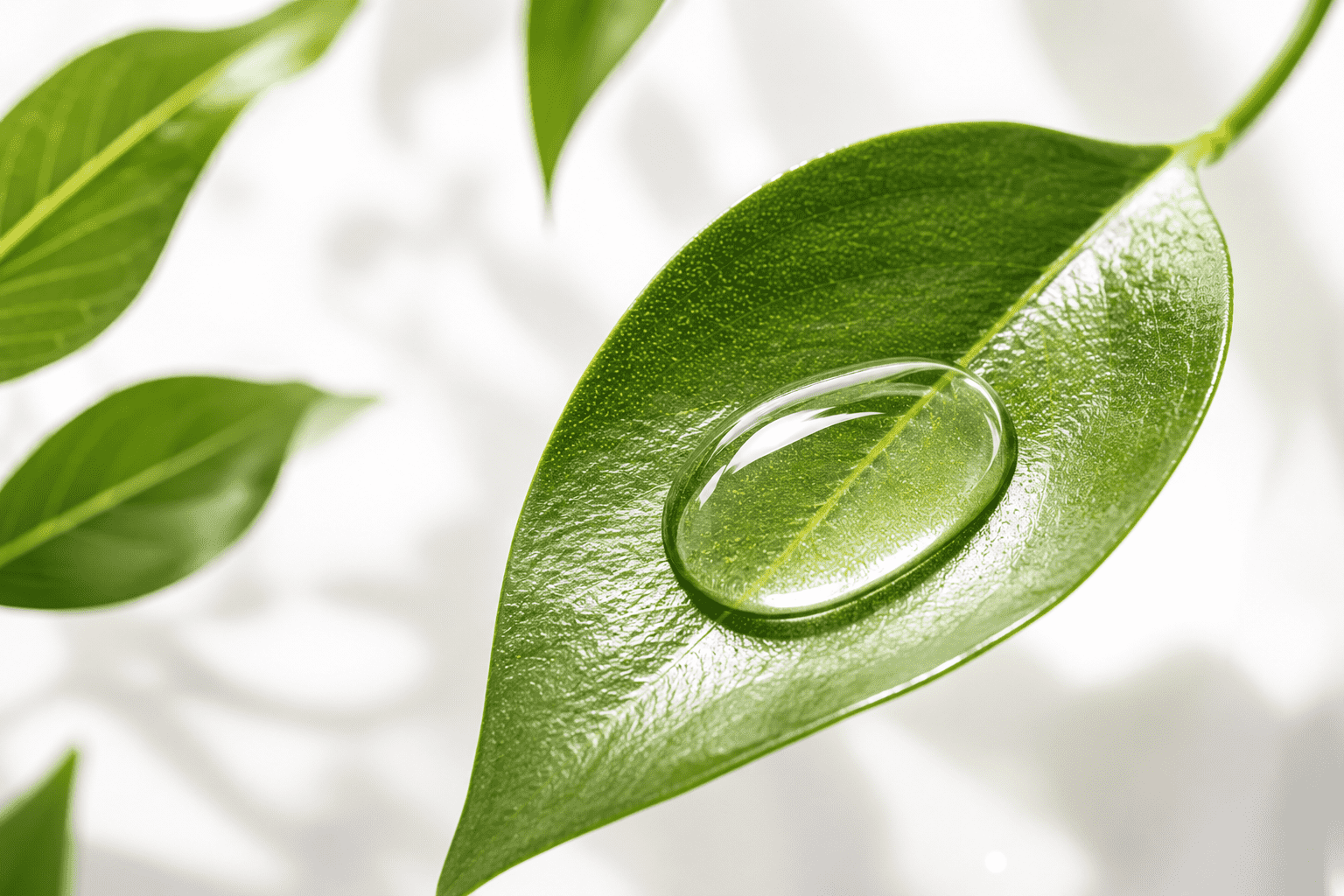 drop of water on a leaf
