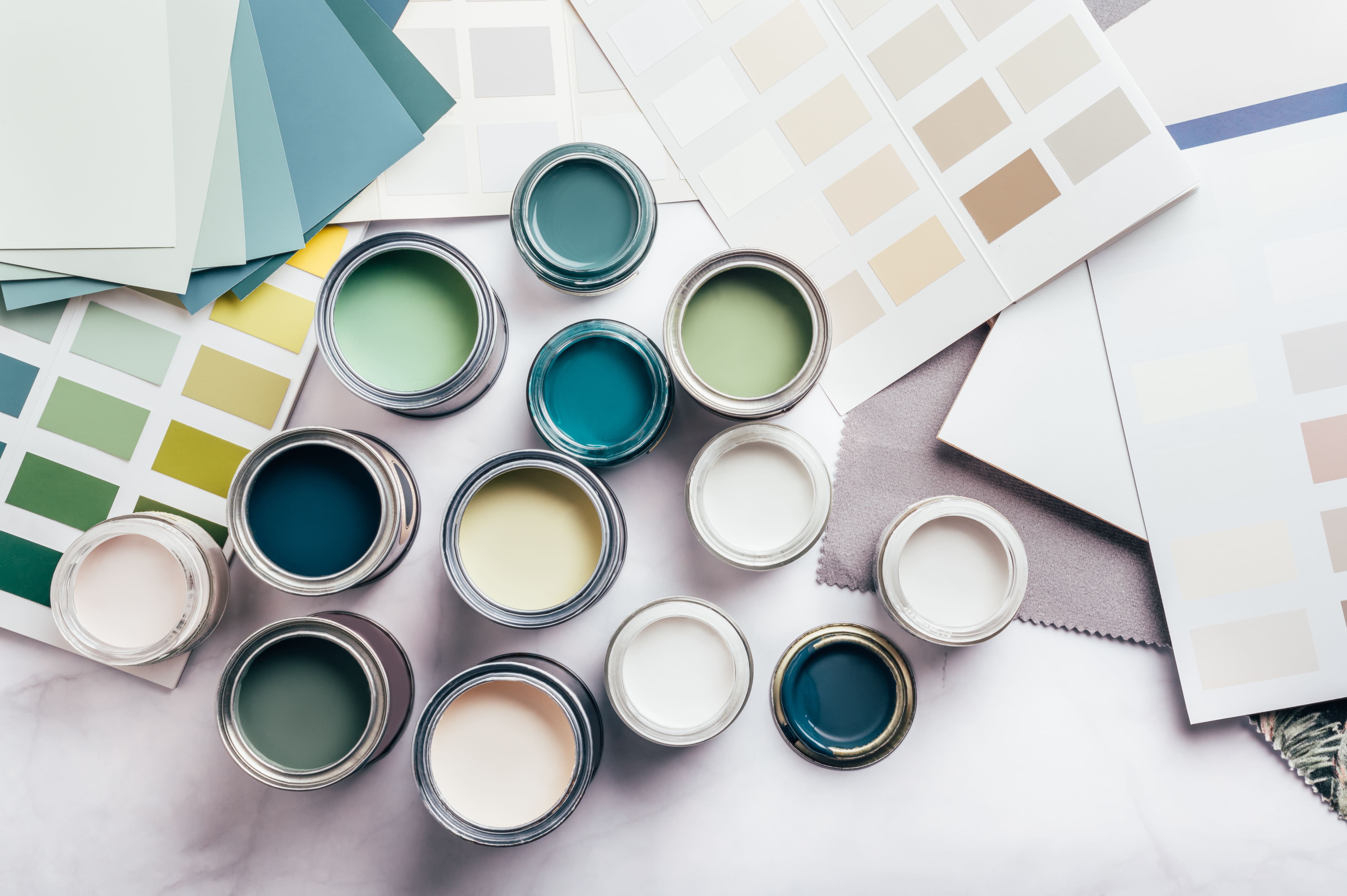 pots of paint